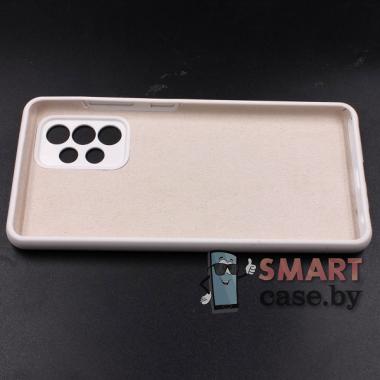 Силиконовый чехол Silicone Case для Samsung Galaxy A52 (Белый)