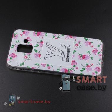 Силиконовый чехол для Samsung Galaxy A6 2018 (A600F) (Цветы)