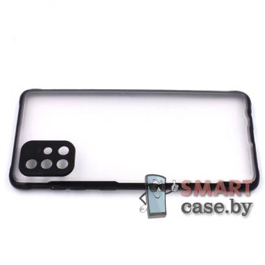 Силиконовый противоударный чехол Matte Case для Samsung Galaxy A71 (Чёрный)