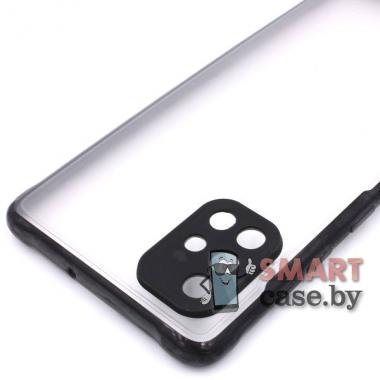 Силиконовый противоударный чехол Matte Case для Samsung Galaxy A71 (Чёрный)