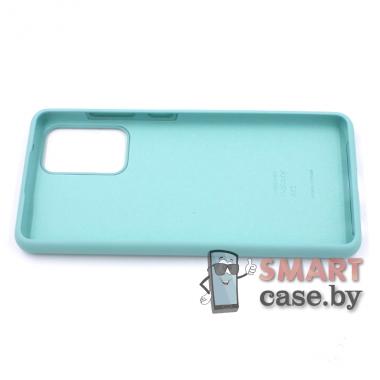 Силиконовый чехол Full Silicone Cover для Samsung Galaxy A72 (Бирюзовый)