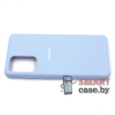 Силиконовый чехол Silicone Cover для Samsung Galaxy A72 (Голубой)