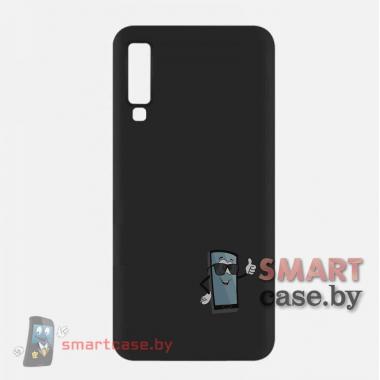 Силиконовый чехол для Samsung Galaxy A7 2018 (A750) (черный матовый)