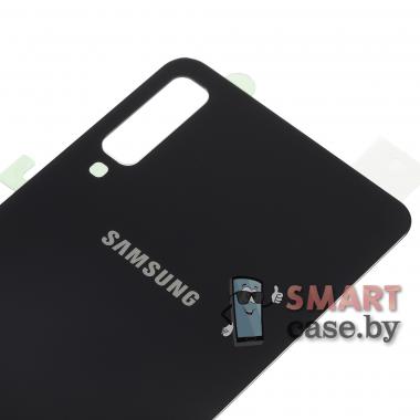 Задняя крышка для Samsung Galaxy A7 2018 (A750) стеклянная (Черный)