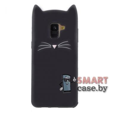 Силиконовый чехол для Samsung Galaxy A5 (2018)/A8 (2018) (Чёрный кот)
