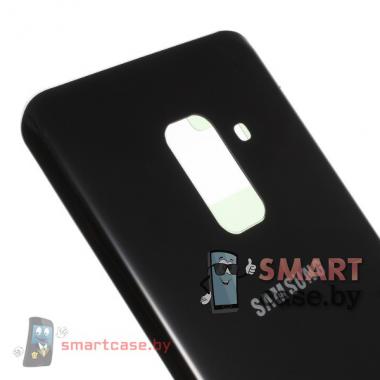 Задняя крышка для Samsung Galaxy A8 (2018) / A5 (2018) стеклянная OEM (черная)