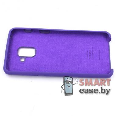 Силиконовый чехол Silicone Cover для Samsung Galaxy A7 (2018)/A8 Plus (2018) (фиолетовый)