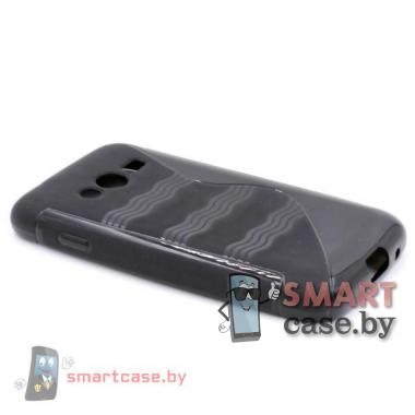 Силиконовый чехол для Samsung Galaxy Ace 4 S-shape (черный)