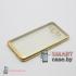 Чехол для Samsung Galaxy Grand Prime (G530) силиконовый с золотой рамкой
