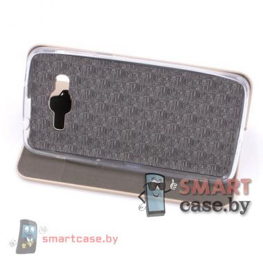 Чехол-книжка для Samsung Galaxy J2 Prime PU-кожа (золотой)