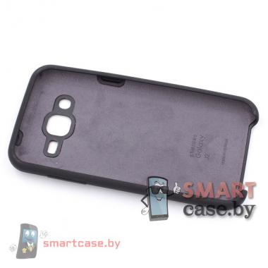 Силиконовый чехол для Samsung Galaxy J2 Silicone Cover (Черный)