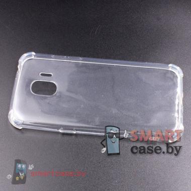 Противоударный силиконовый чехол для Samsung Galaxy J2 (2018) (J250F) (прозрачный)