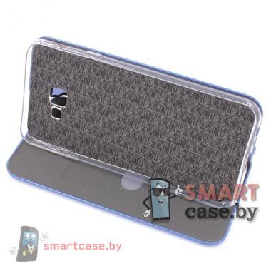 Чехол-книга для Samsung Galaxy J4 Plus PU-кожа (Синий)
