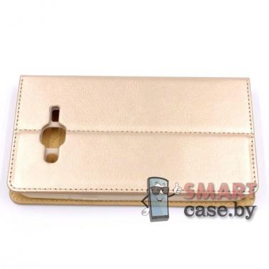 Чехол-книга Fashion Case для Samsung Galaxy J500 (Золотой)
