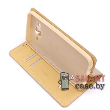 Чехол-книга Fashion Case для Samsung Galaxy J500 (Золотой)