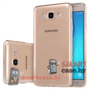 Ультратонкий силиконовый чехол для Samsung Galaxy J7 (J710) Nillkin Nature (Золотой)