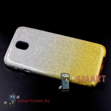 Силиконовый чехол для Samsung Galaxy J7 (2017) (жёлтый перелив)
