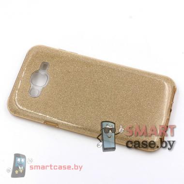 Силиконовый чехол для Samsung Galaxy J7 (Золотой)