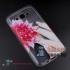 Силиконовый чехол для Samsung Galaxy J7 со стразами ультратонкий (Пион)
