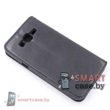 Чехол-книжка для Samsung Galaxy J7 (J700, J701) PU-кожа (Черный)