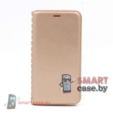 Чехол-книжка для Samsung Galaxy J7 (J700, J701) PU-кожа (Золото)
