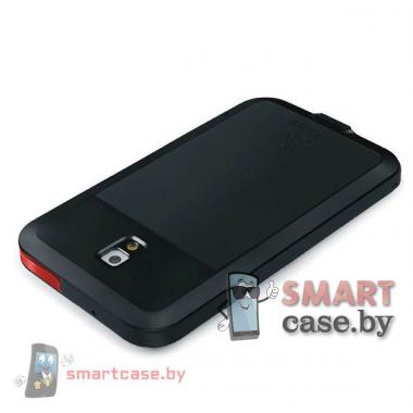 Экстремальный чехол для Samsung Galaxy Note 3 алюминиевый Love Mei (черный с белым)