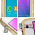Ультратонкий бампер для Samsung Galaxy Note 4 Love Mei (металик)