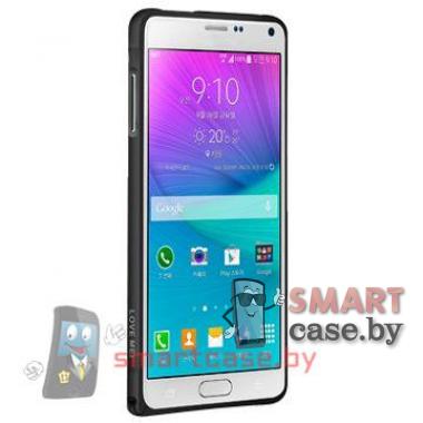 Ультратонкий бампер для Samsung Galaxy Note 4 Love Mei (черный)