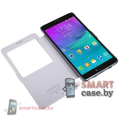 Кожаный чехол-книжка для Samsung Galaxy Note4 от Nillkin(черный)