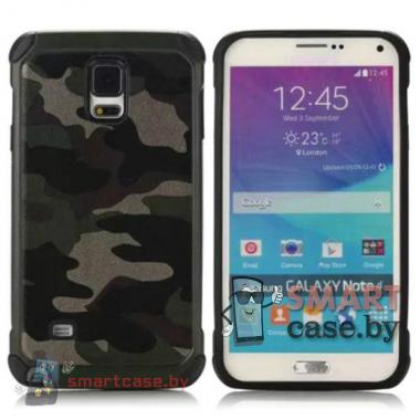 Чехол для Samsung Galaxy Note 4 (N910) 2в1 (светлый камуфляж)