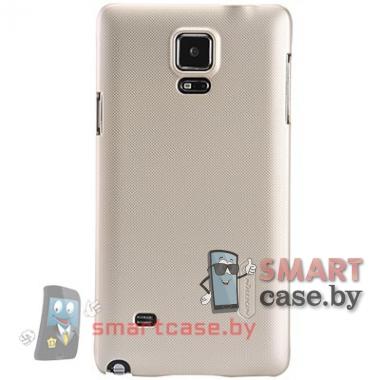 Чехол для Samsung Galaxy Note 4 Nillkin Frosted + пленка (Золотой)