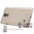 Чехол для Samsung Galaxy Note 4 Nillkin Frosted + пленка (Золотой)