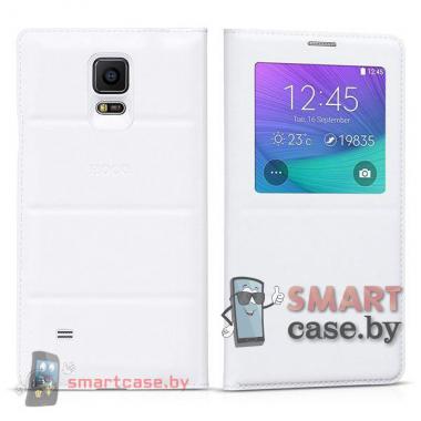 Чехол для Samsung Galaxy Note 4 с функцией автопробуждения HOCO (Белый)
