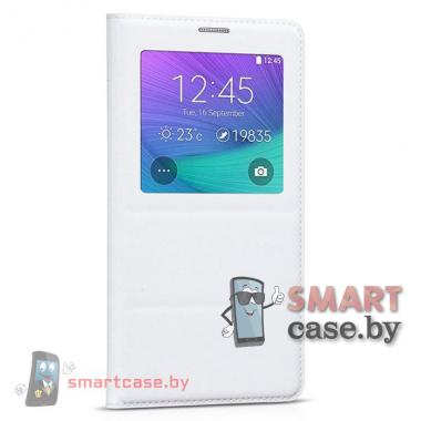 Чехол для Samsung Galaxy Note 4 с функцией автопробуждения HOCO (Белый)