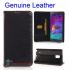Чехол-книжка для Samsung Galaxy Note 4 натуральная кожа (черный)