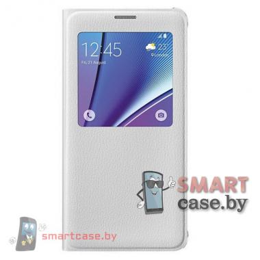 Оригинальный чехол Samsung Galaxy Note 5 S View Cover белый (EF-CN920PBEGRU) 