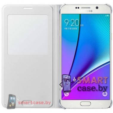 Оригинальный чехол Samsung Galaxy Note 5 S View Cover белый (EF-CN920PBEGRU) 