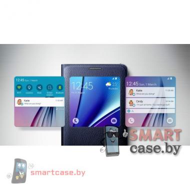 Оригинальный чехол Samsung Galaxy Note 5 S View Cover черный (EF-CN920PBEGRU) 