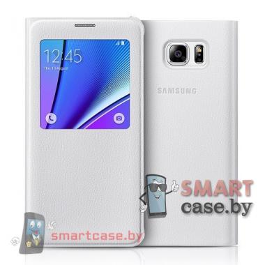 Оригинальный чехол Samsung Galaxy Note 5 S View Cover белый (EF-CN920PBEGRU) 