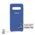 Силиконовый чехол Silicone Cover для Samsung Galaxy S10E G970 (Синий)