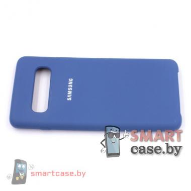 Силиконовый чехол Silicone Cover для Samsung Galaxy S10E G970 (Синий)