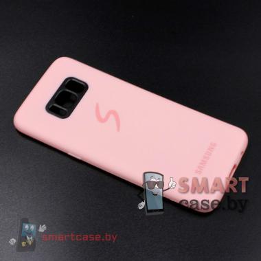 Силиконовый чехол для Samsung Galaxy S8 ( нежно-розовый)