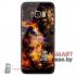 Чехол для Samsung S8 G9500 Силикон+пластик+стекло (Космос)