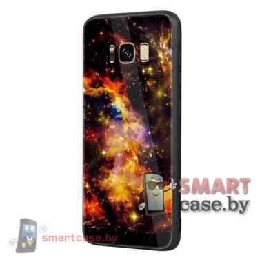 Чехол для Samsung S8 G9500 Силикон+пластик+стекло (Космос)