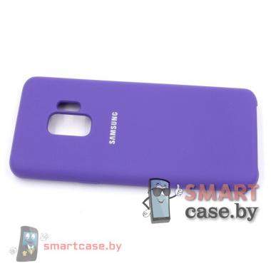 Силиконовый чехол Silicone Cover для Samsung Galaxy S9 (фиолетовый)