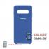 Силиконовый чехол Silicone Cover для Samsung Galaxy S10 Plus (Синий)