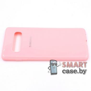 Силиконовый чехол для Samsung Galaxy S10 Plus (Розовый)