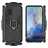 Противоударный гибридный чехол Kickstand+кольцо для Samsung Galaxy S20 Ultra (Чёрный)