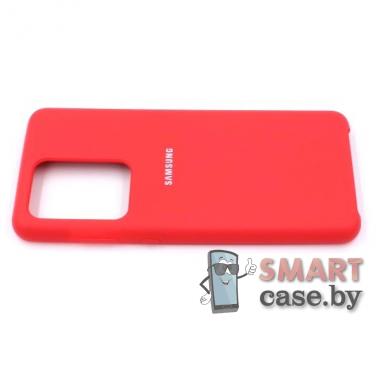 Силиконовый чехол Silicone Cover для Samsung Galaxy S11 Plus (Красный)