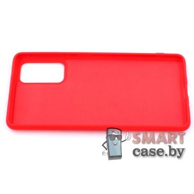 Силиконовый чехол Full Silicone Case TPU для Samsung Galaxy S20 FE (Красный)